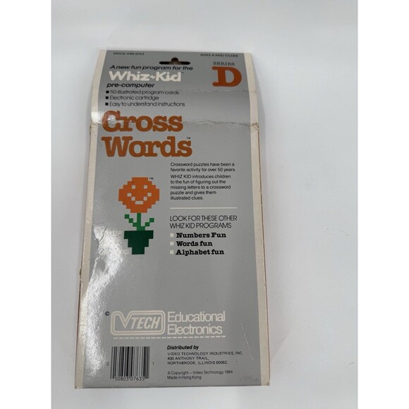 NEW Vintage 1984 VTECH Crosswords Whiz Kid Electronic Learning System Series D - Picture 6 of 16